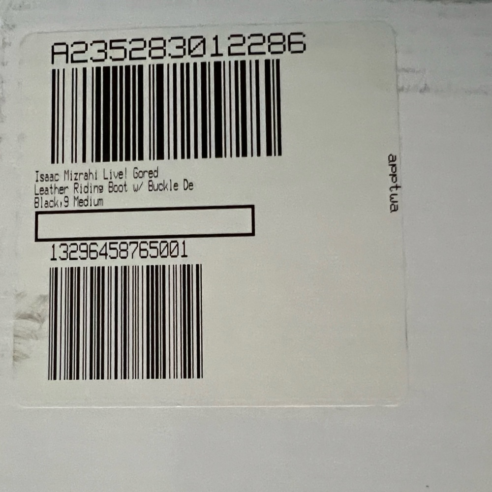 Isaac Mizrahi Live! Black leather riding boots size 9 new in box - Picture 5 of 7